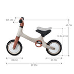 Bicicleta sin pedales Tove Beige