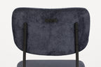 Benson 64.5 Cm - Set of 2 Bar & Counter Stools - Fabric - Dark Blue