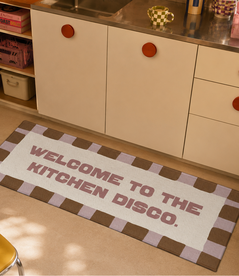 Alfombra de cocina "Welcome Kitchen Disco"