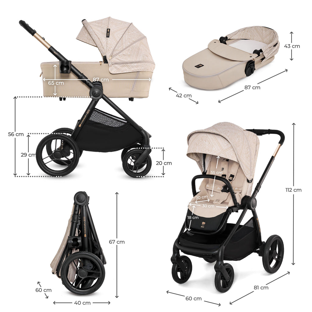 Versatile Nea 2 Whisper Dune Bizuu Pushchair
