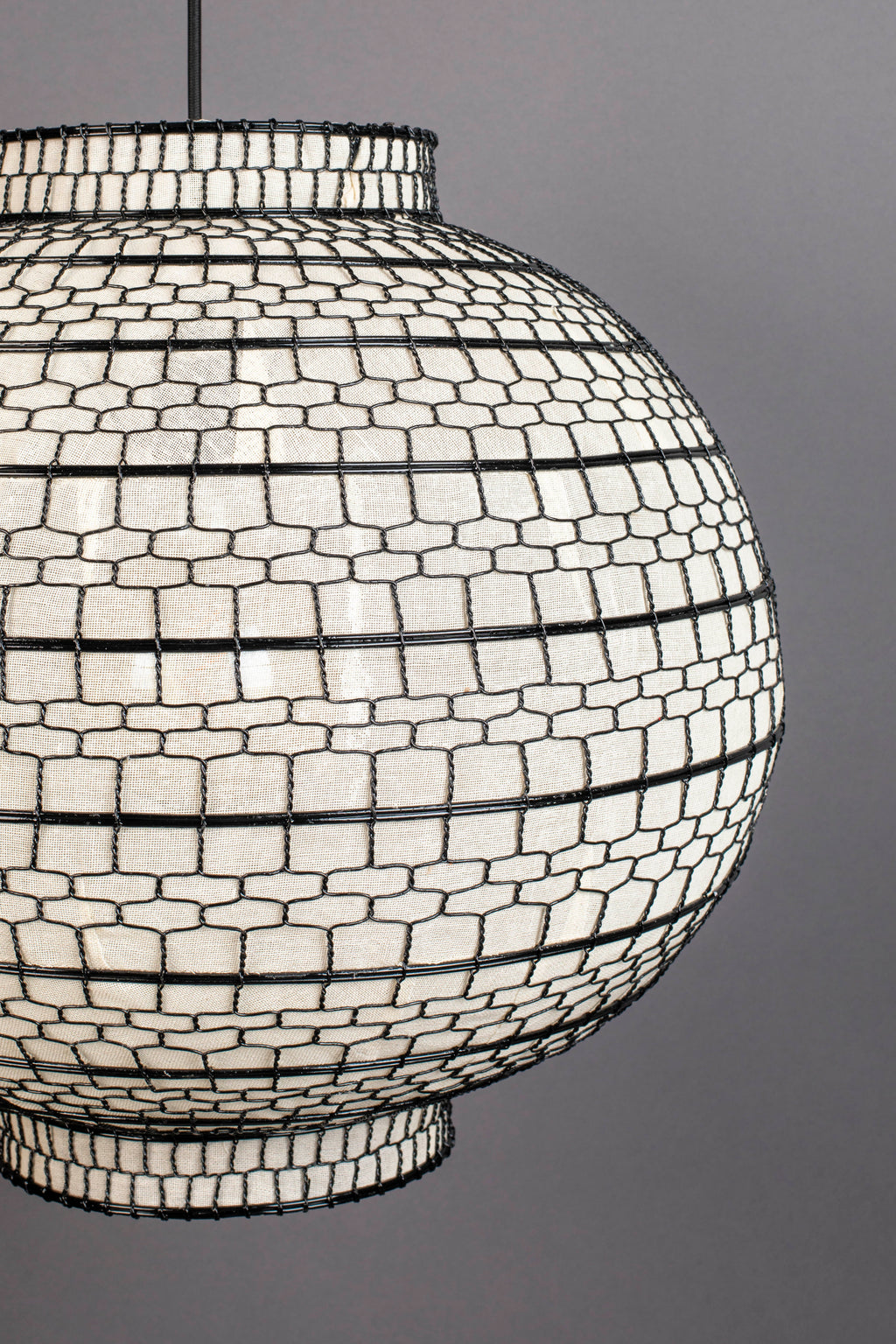 Ming Ronde '45 - Pendant Lamp - Iron - White