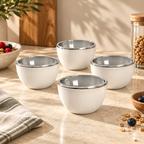 Sauter - Sæt med 4 Frosty Cups skåle - Porcelæn - Hvid