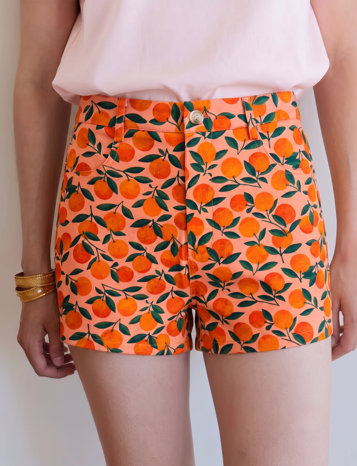 Klementinmönstrade shorts Kevy