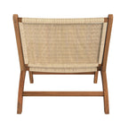 Kilka - Armchair In Teak Wood And Rattan Basket Weaving
