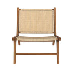 Kilka - Armchair In Teak Wood And Rattan Basket Weaving