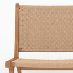 Kilka - Fauteuil En Bois De Teck Et Cordage En Loom