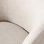 Serra - Sillón giratorio de diseño - Tela - Crudo