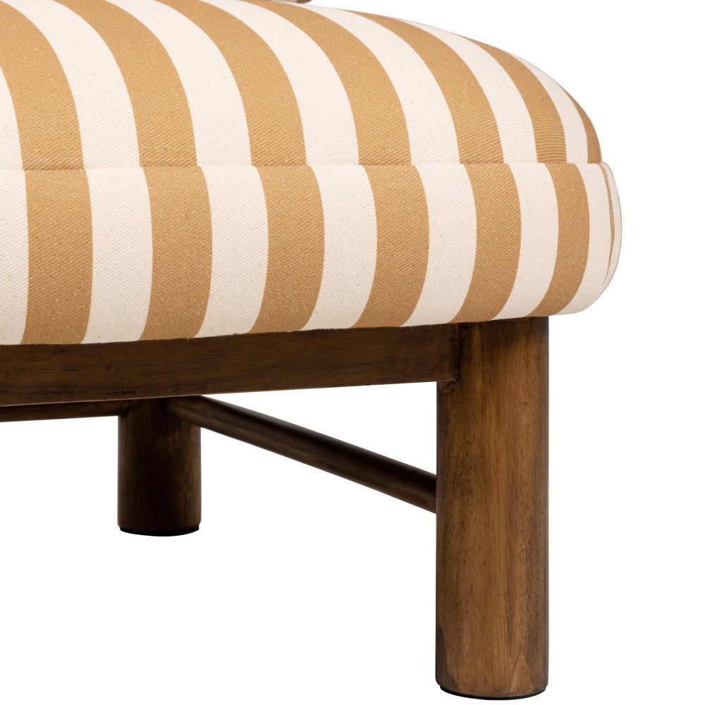 Nubo - Sillón - Tela y madera - Amarillo