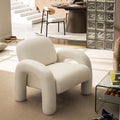 Mio - Armchair - Bouclé Fabric - White
