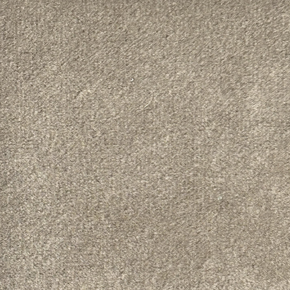 Villabon - Fauteuil Xl - Velours Pieds Bois Foncé - Beige
