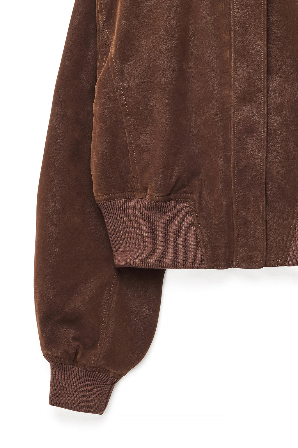 Cazadora bomber de ante sintético - Marrón