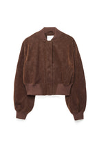 Cazadora bomber de ante sintético - Marrón