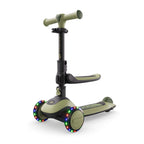 Halley 2 Green 2-in-1 Evolving Scooter with Seat