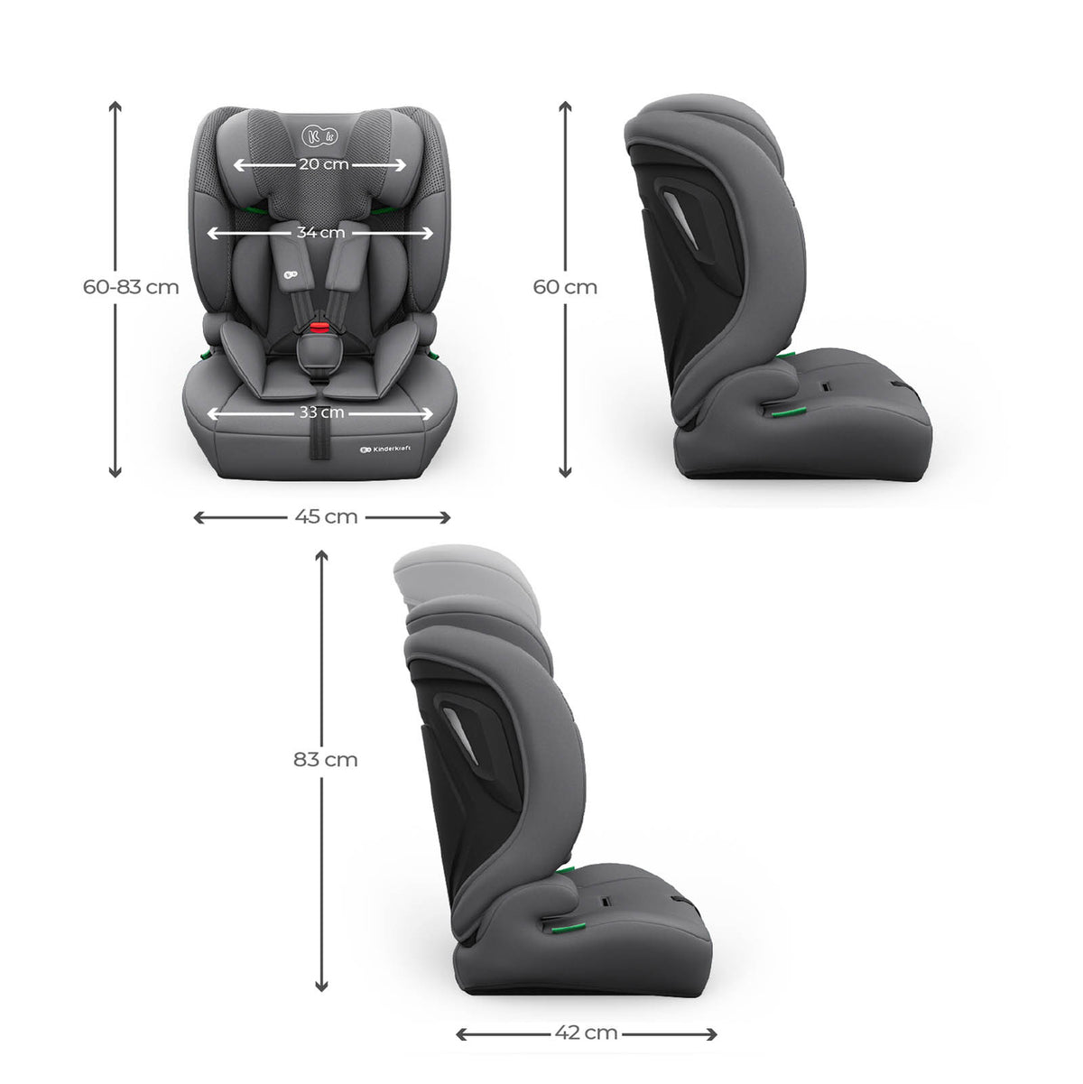 Comfort Up 2 Plus i-Size Grey Car Seat