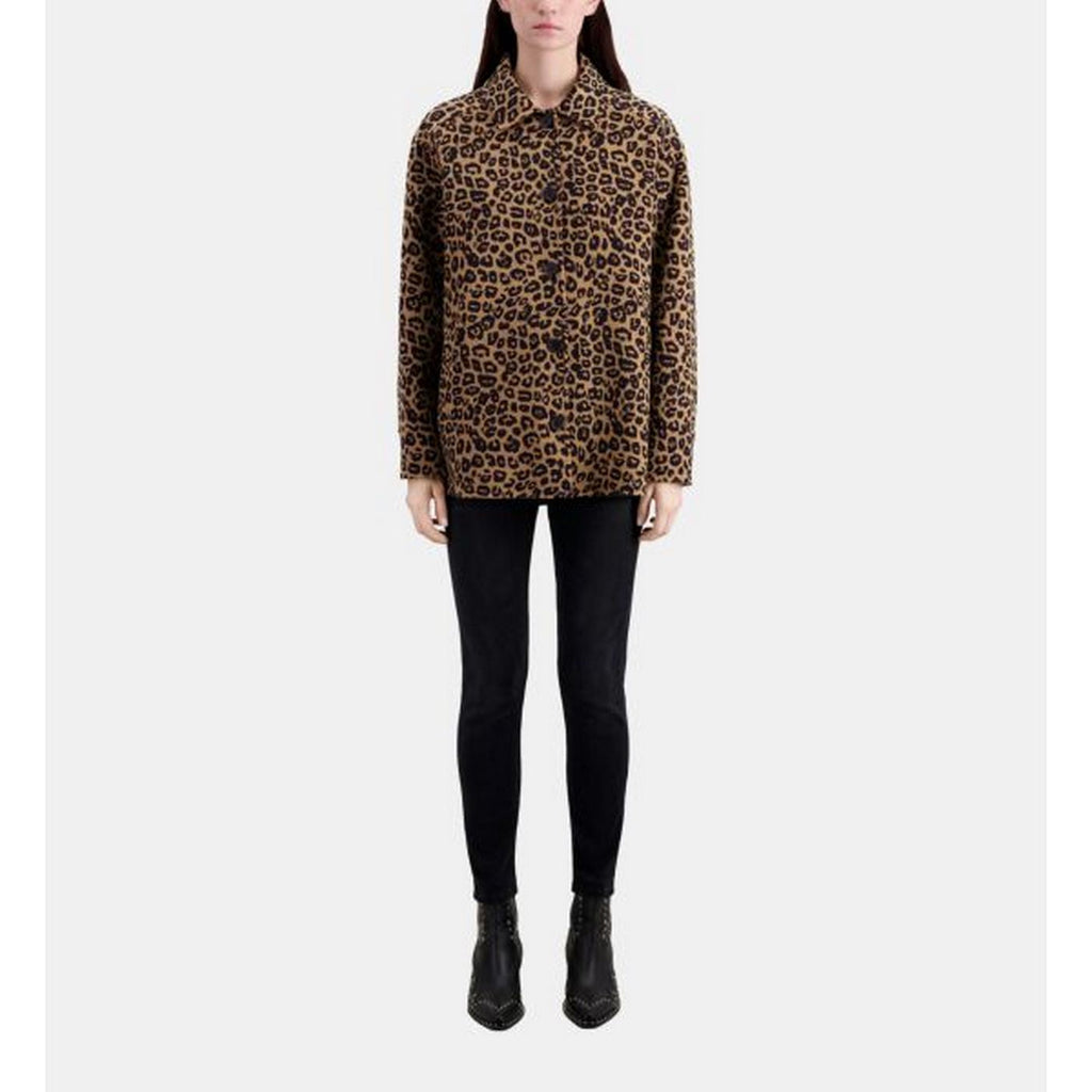 The Kooples - Surchemise En Laine - Marron Et Noir - Femme