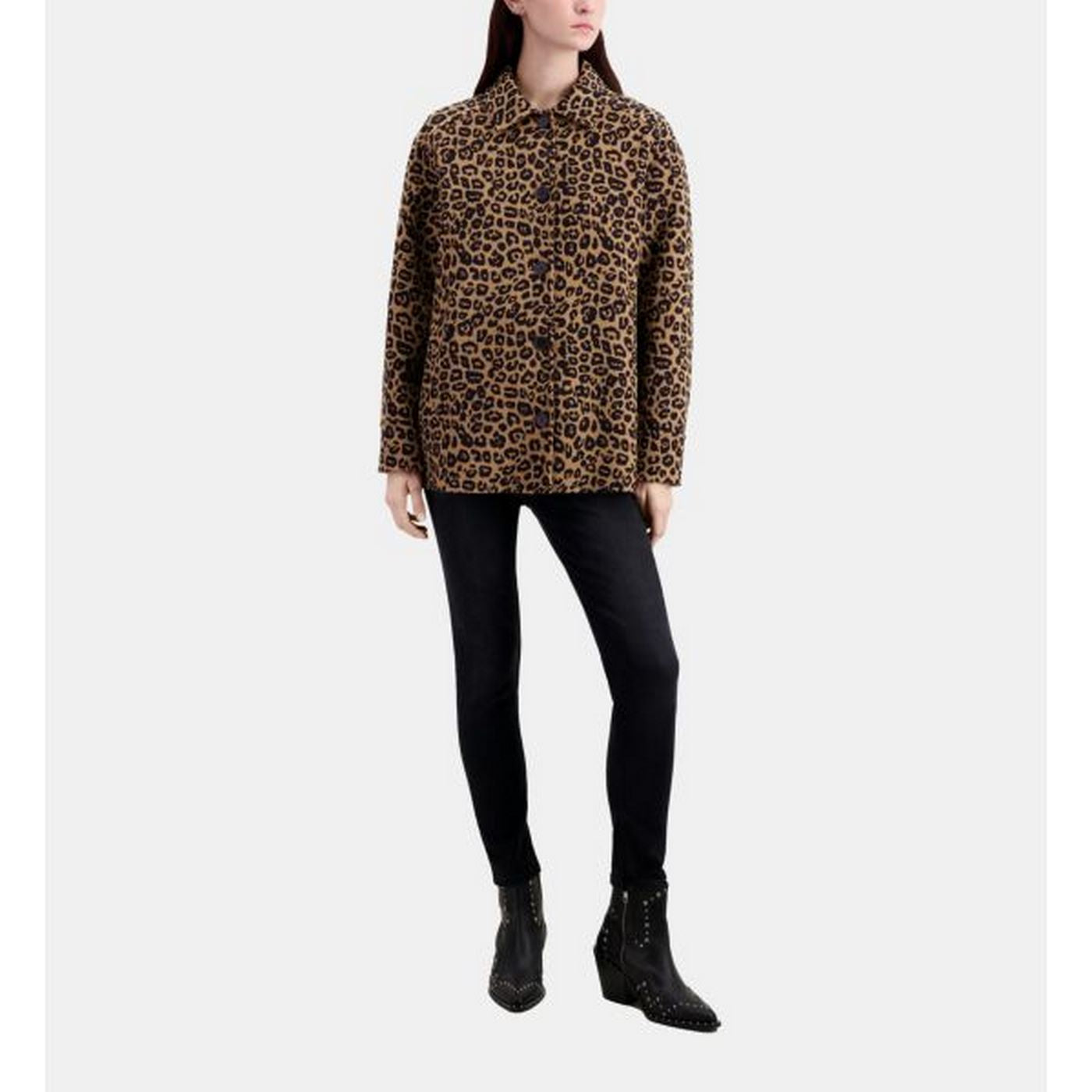 The Kooples - Surchemise En Laine - Marron Et Noir - Femme