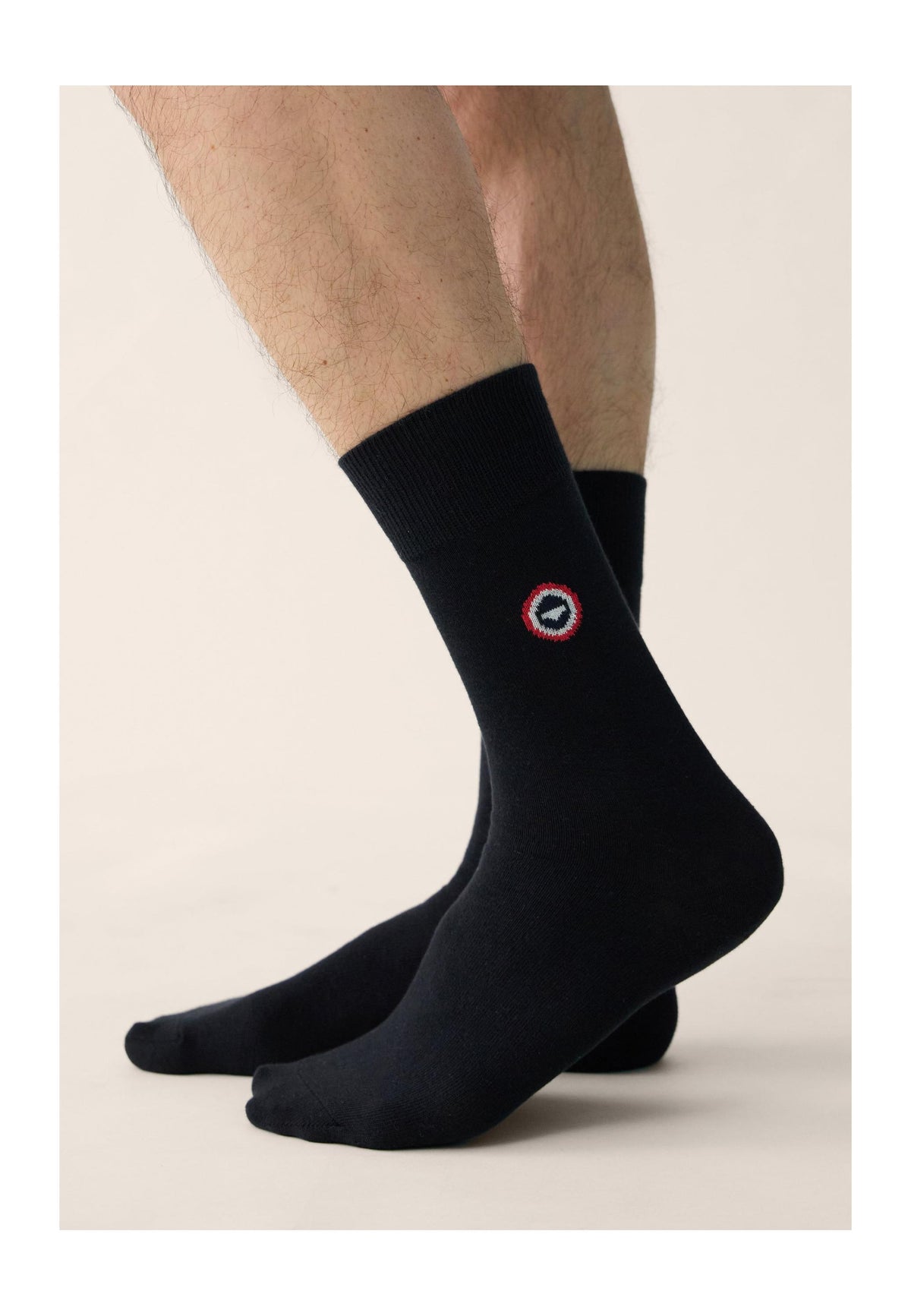 7er-Pack halbhohe Baumwollsocken - Schwarz