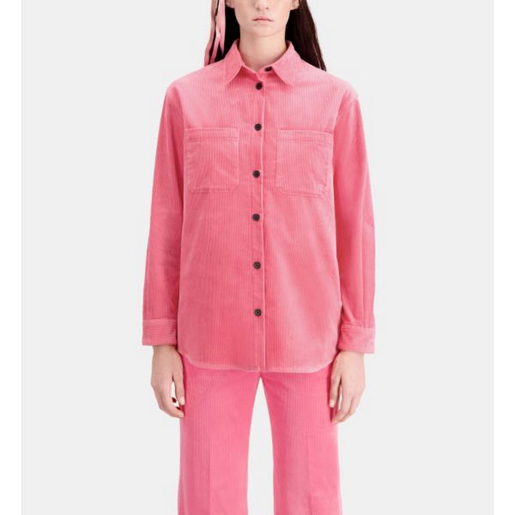 The Kooples - Surchemise En Velours - Rose - Femme