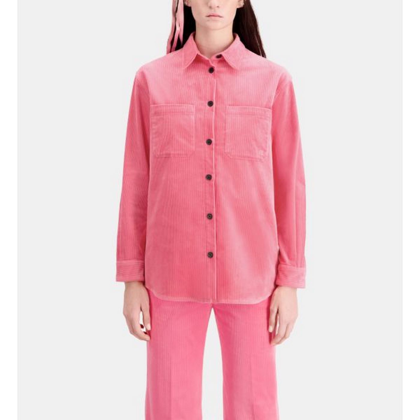 The Kooples - Surchemise En Velours - Rose - Femme