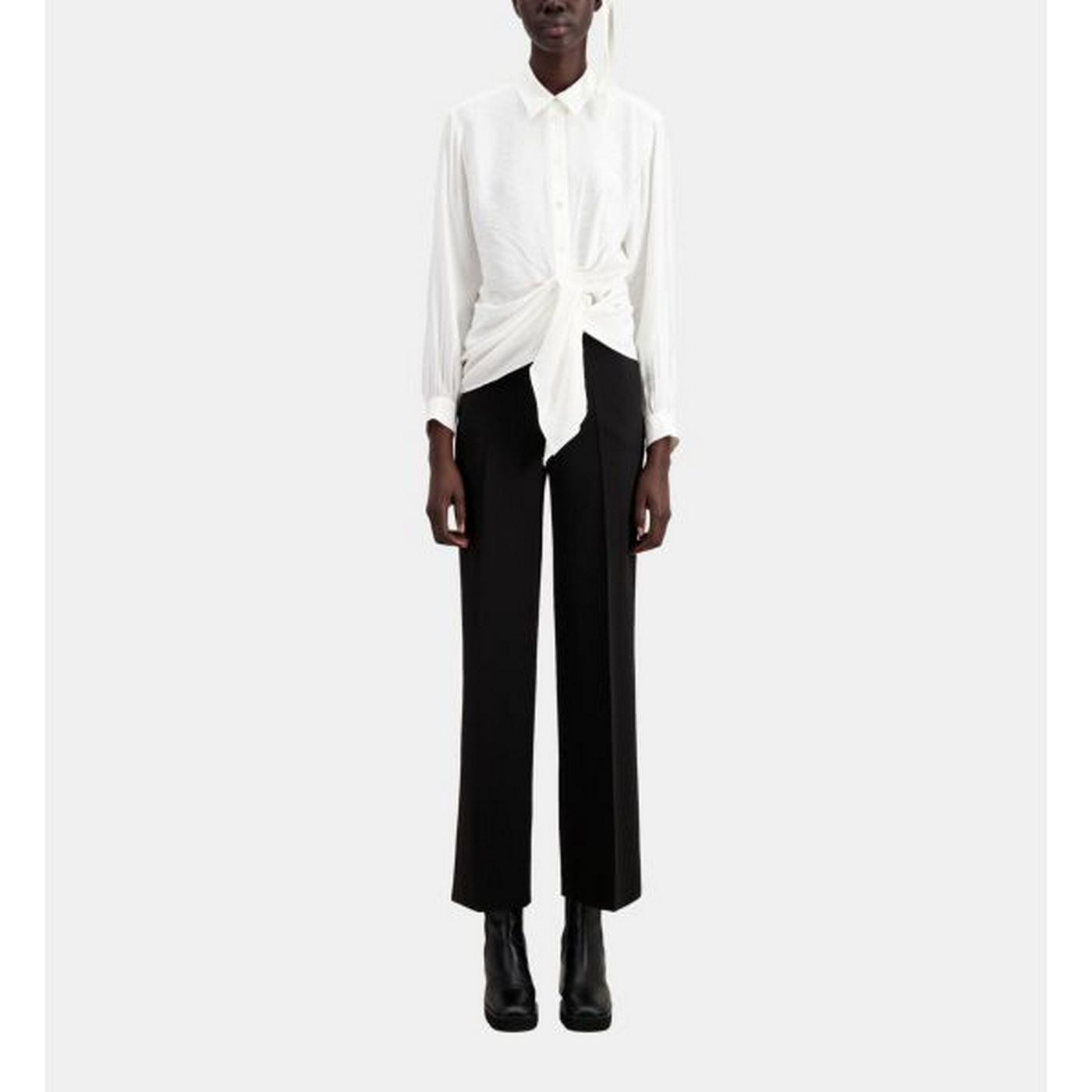 The Kooples - Chemise Manches Longues Nouee Drapee - Femme