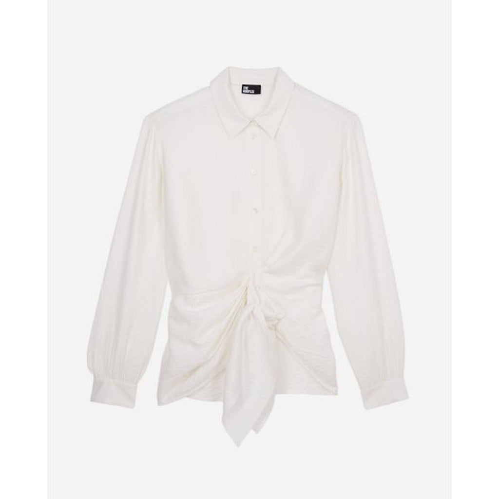 The Kooples - Chemise Manches Longues Nouee Drapee - Femme