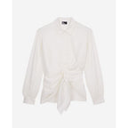 The Kooples - Chemise Manches Longues Nouee Drapee - Femme