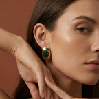 Boucles D'Oreilles Jade