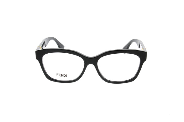 Luxury Eyewear – Solglasögon - Fendi, svarta glasögon, fjärilsbåge, mot vit bakgrund