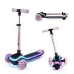 Monopattino A Tre Ruote A LED Raket Rosa