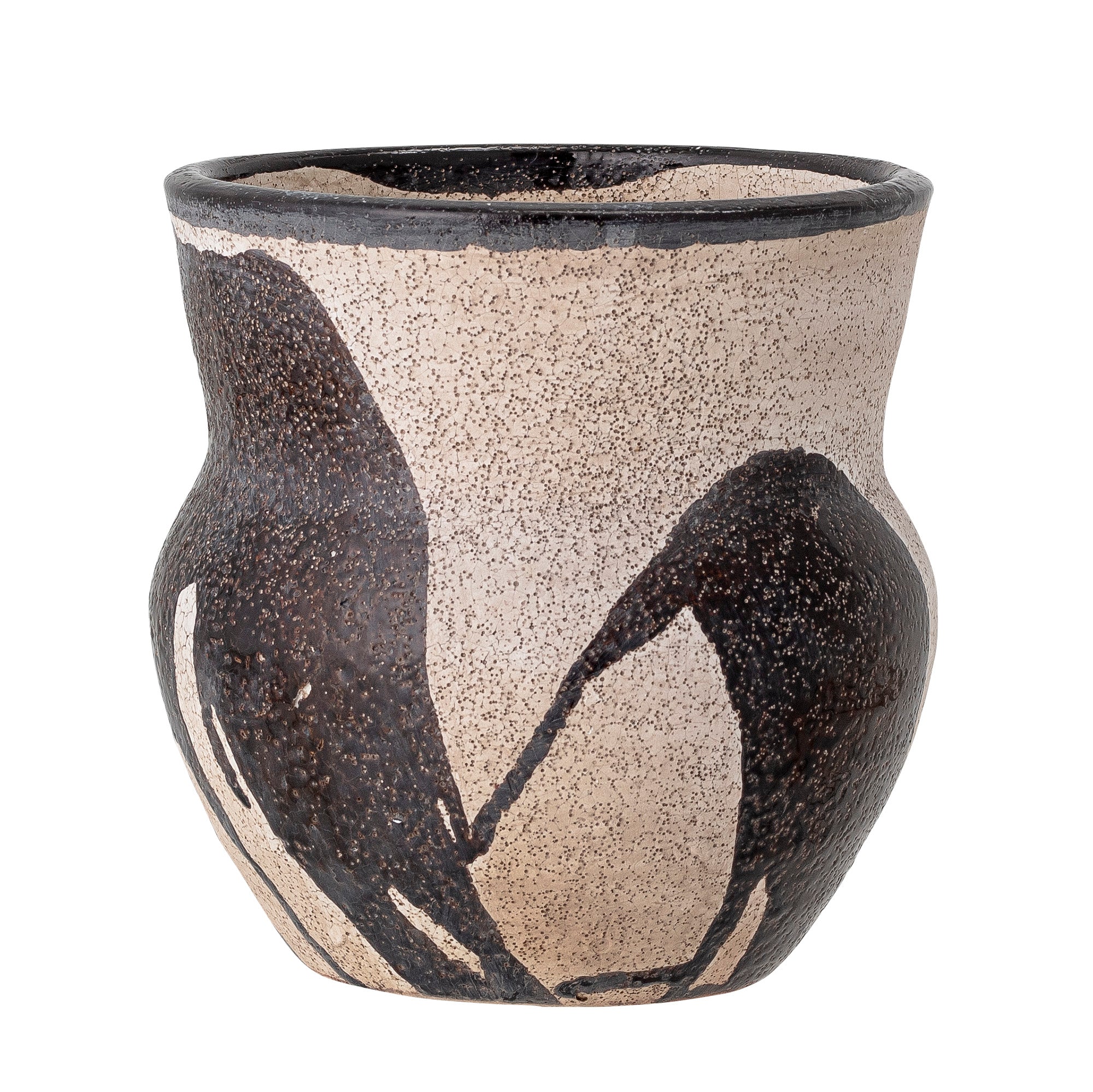 Nala - Maceta Decorativa - Negro - Terracota