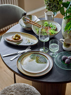 Sunil - Lot de 4 Assiettes - Multicolore - Verre