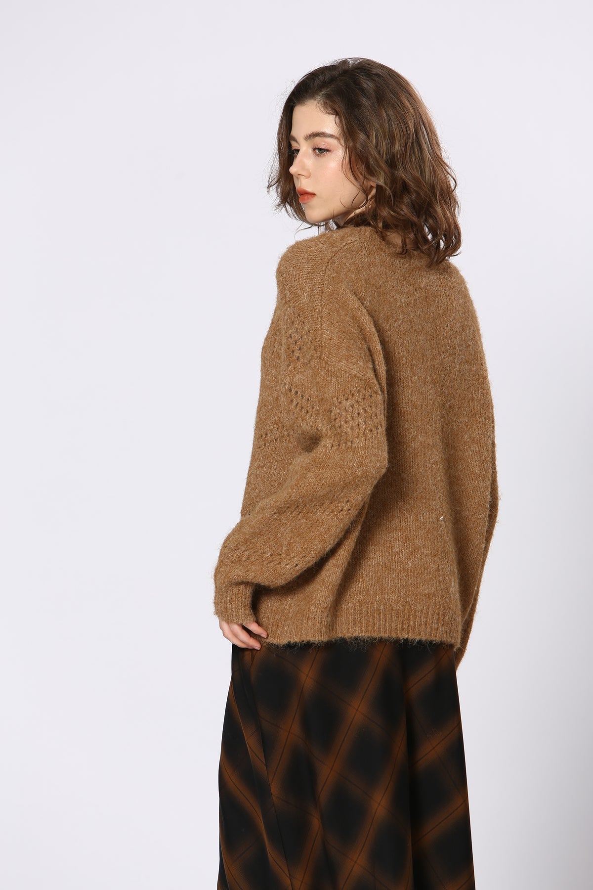 Sweter - Brązowy