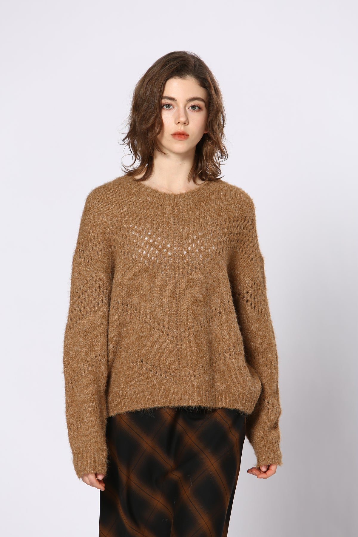 Sweter - Brązowy