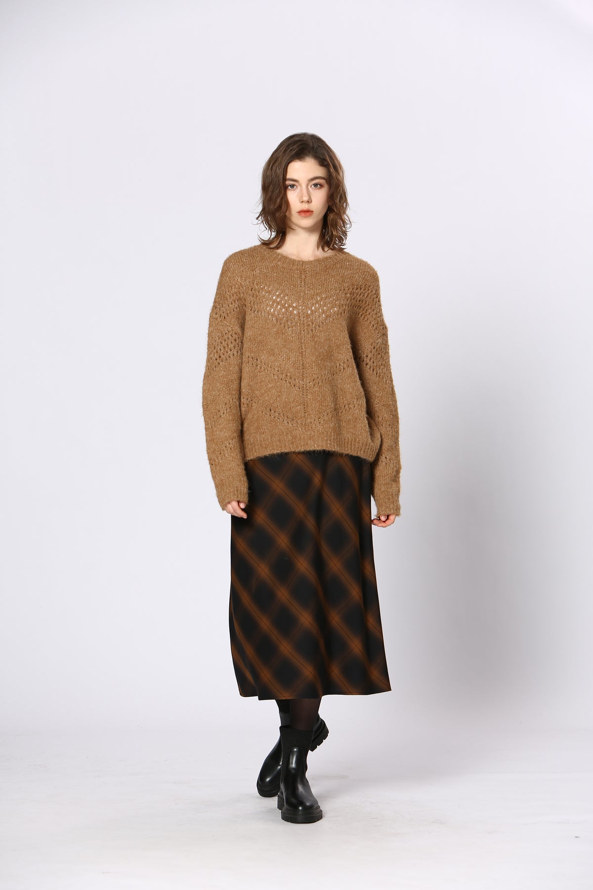Sweter - Brązowy