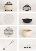 Fire Bowl Grill - Brasero D'Extérieur Avec Grill - Exclusive