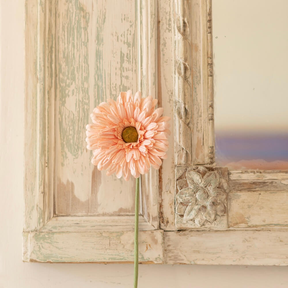 Gerbera En Papier Abricot