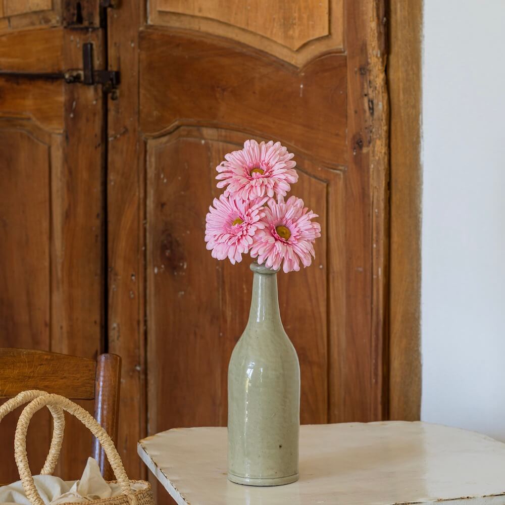 Gerbera En Papier Rose Pâle
