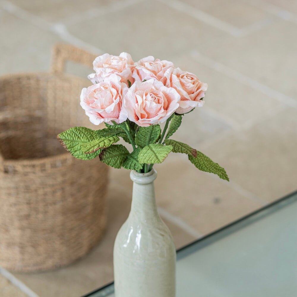 Petite Rose Lady En Papier Champagne