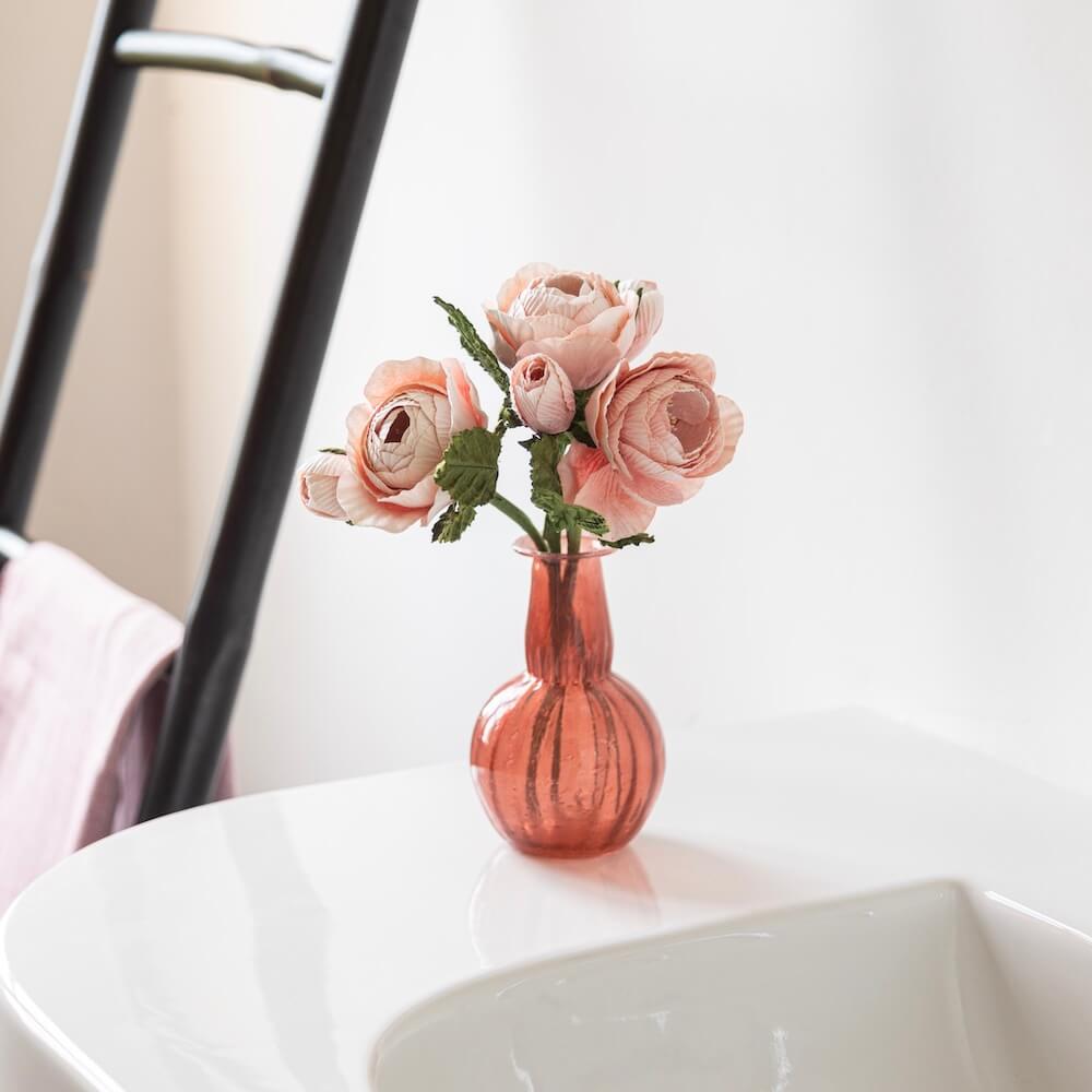 Rose Queen En Papier Pêche Clair