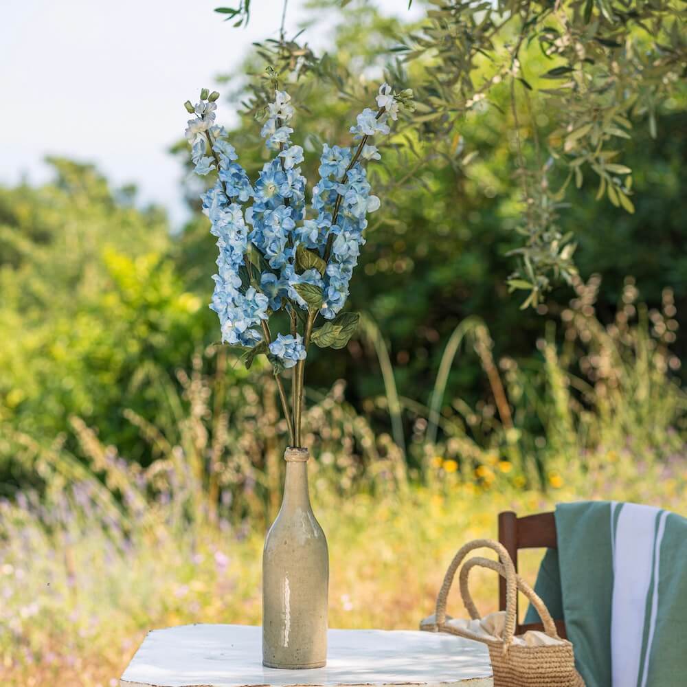 Delphinium En Papier Bleu