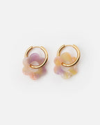 Boucles D'Oreilles Baby Fleurette - Rose Orangé
