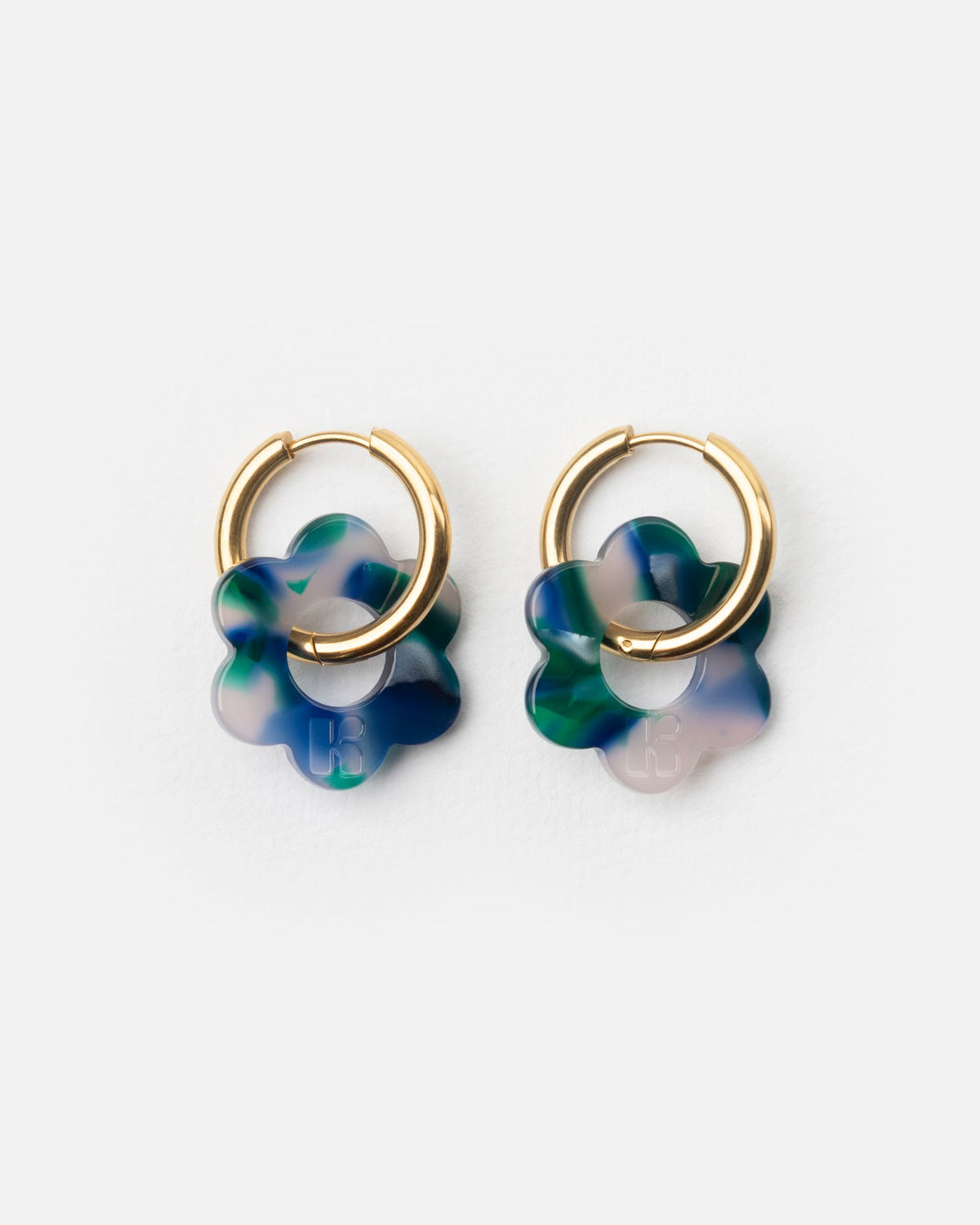 Boucles D'Oreilles Baby Fleurette - Verde