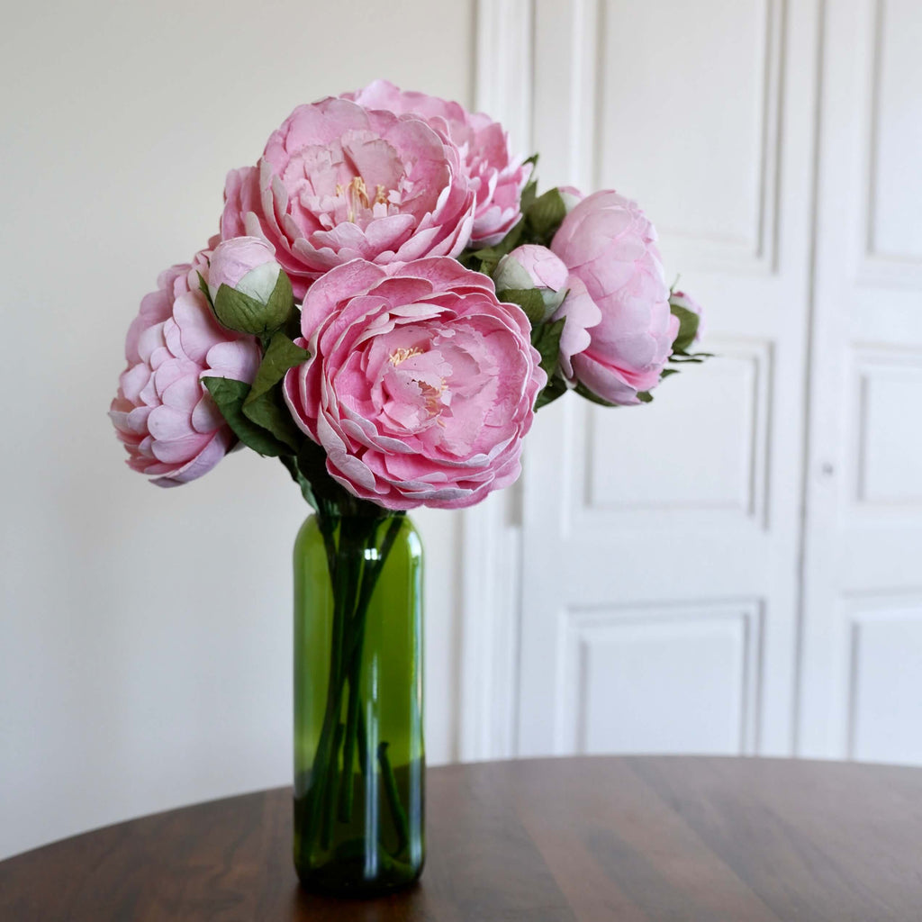 Grande Pivoine En Papier Rose Clair