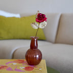Petite Rose Séchée En Papier Rouge