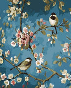 Peinture Par Numéros - Fleurs Et Oiseaux