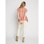 Berenice - Blouse Saumon Et Orange