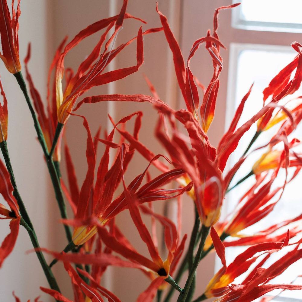 Orchidée De La Passion En Papier Orange