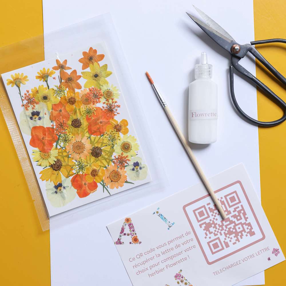 Kit Diy Herbier Abécédaire Jaune