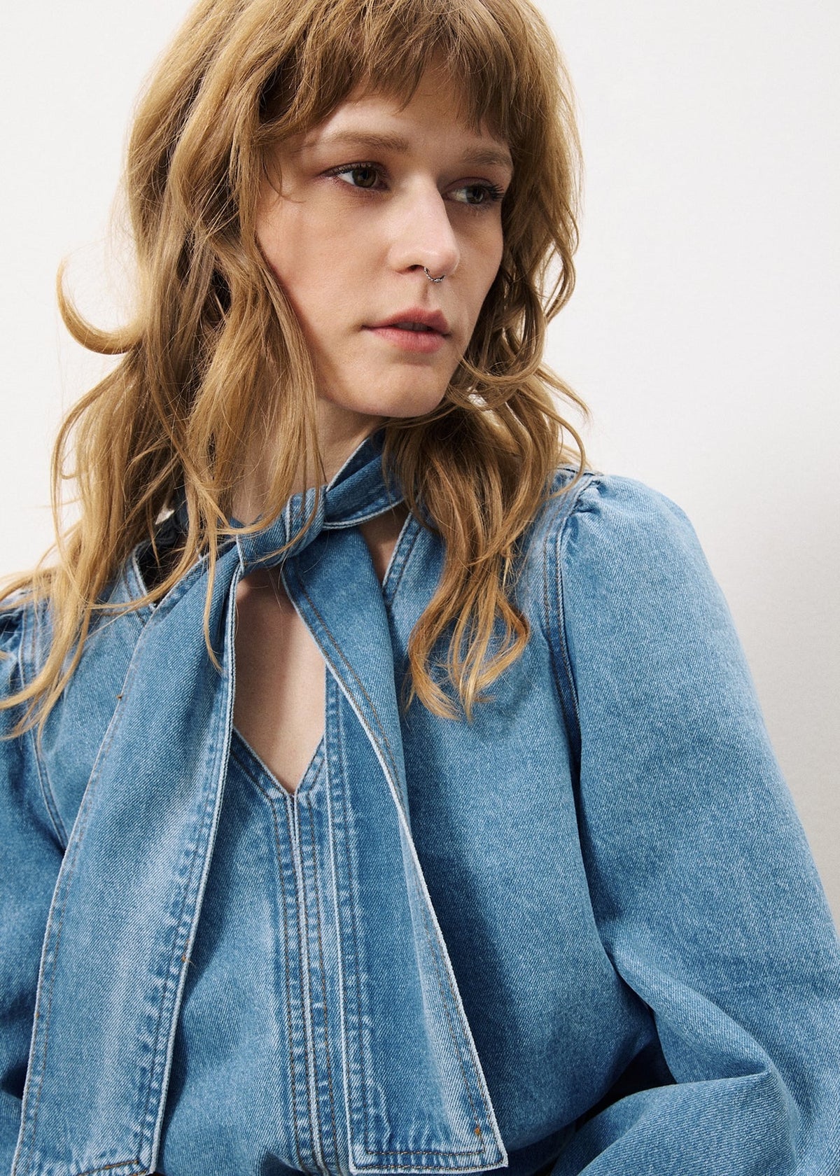 Abelone Blouse - Denim Blue
