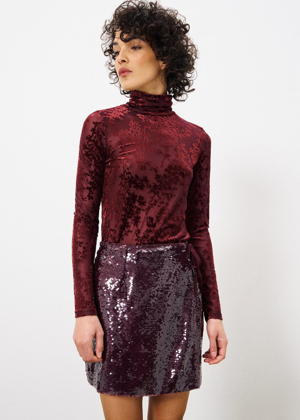 Carmelite Top - Burgundy